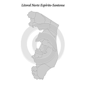 map of Litoral Norte Espirito-Santense is a mesoregion in Espiri photo