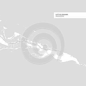 Map of Little Exuma Island