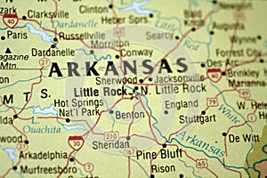 Map of Little Rock Arkansas photo