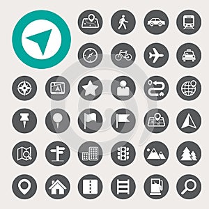 Map and Location Icons set