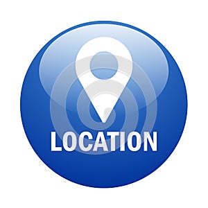 Map location pin icon web button