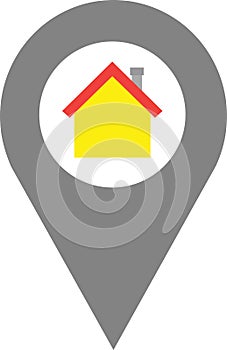 Map locator with house