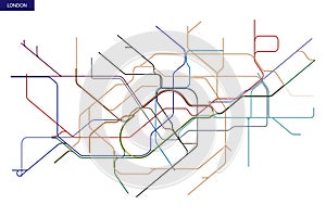 map of the London Underground