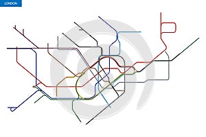 map of the London Underground