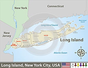 Map of Long Island photo