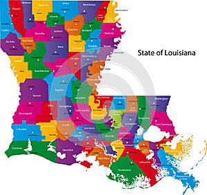 Map of Louisiana