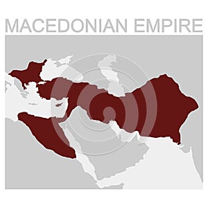 map of the Macedonian Empire