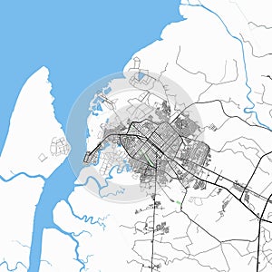 Map of Machala city. photo