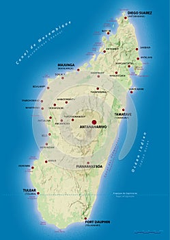 Map of Madagascar photo