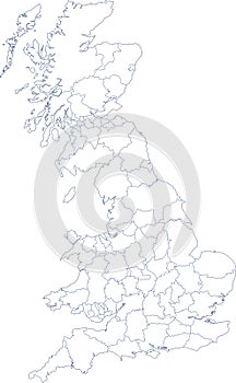 Map of mainland uk photo