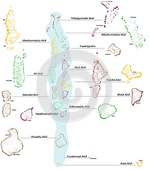 Map of the Maldives