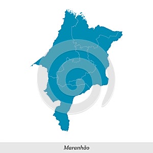 map of Maranhao is a state of Brazil with mesoregions
