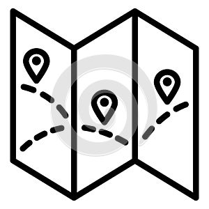 Map marker, map navigation Vector Icon which can easily edit