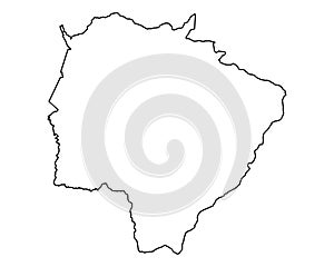 Map of Mato Grosso do Sul photo