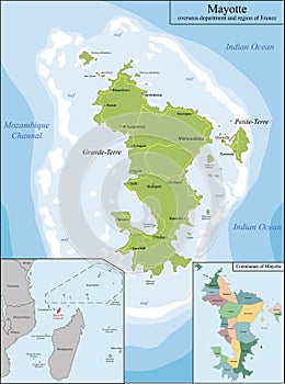 Map of Mayotte photo