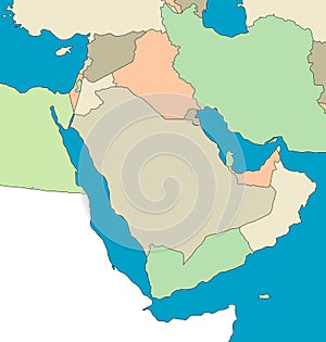 Map of the Middle East