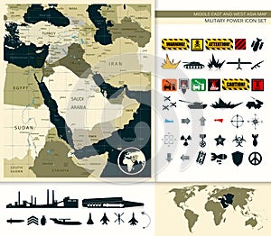 Map Of Middle East And Asia