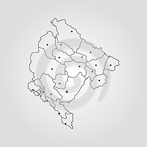 Map of Montenegro