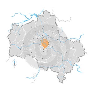 Map of Moscow Region