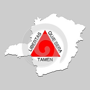 Map with national flag