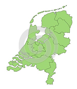 Map Netherlands