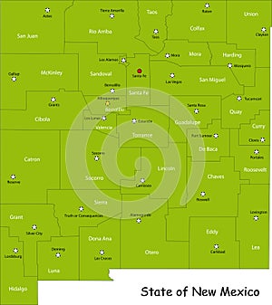 MAp of New Mexico State photo