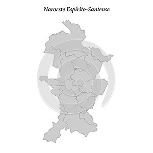 map of Noroeste Espirito-Santense is a mesoregion in Espirito Sa photo