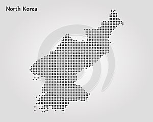 Map of North Korea. Vector illustration. World map