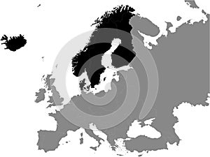 Map of Northern Europe