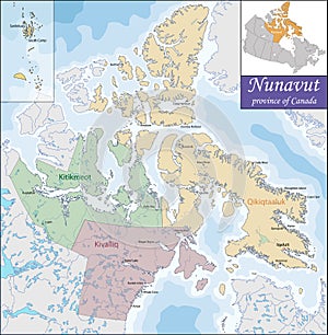 Map of Nunavut photo
