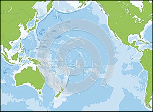 Map of Oceania photo