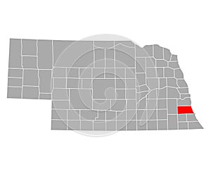 Map of Otoe in Nebraska