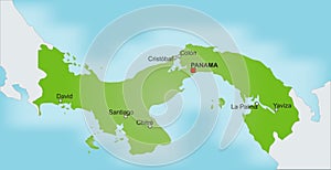 Map Panama