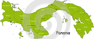 Map of Panama