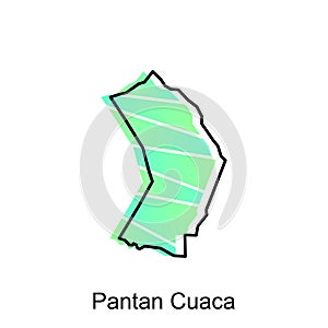 Map of Pantan Cuaca City illustration design Abstract, designs concept, logos, logotype element for template photo