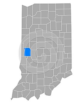 Map of Parke in Indiana