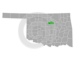 Map of Payne in Oklahoma