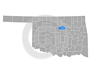 Map of Payne in Oklahoma photo