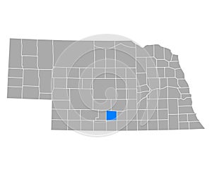 Map of Phelps in Nebraska