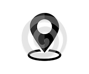 Map pin location icon logo design. Modern map markers, Marker pointer, Point of Location vector design and illustration.