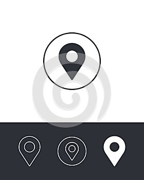 Map Pin Location Icons