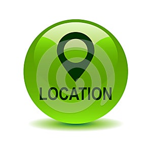 Map pin pointer icon button