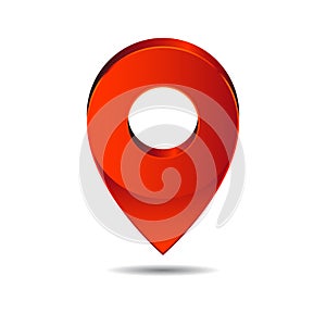 Map pin pointer icon location symbol