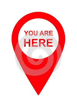 Map pin pointer location icon