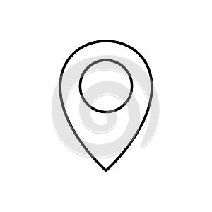Map pin vector icon. Web design icon. location symbol. Map gps illustration. Travel pin logo. Vector EPS 10