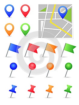 Map pins photo