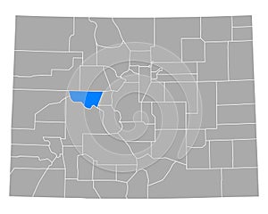 Map of Pitkin in Colorado