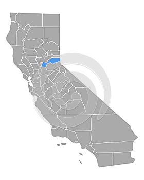 Map of Placer in California photo