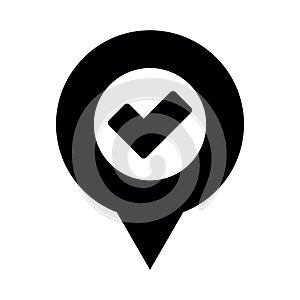 Map point icon. GPS icon