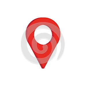 map point location pin vector icon for mapping and satellite allocation